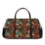 Retro Graffiti Pattern Print Duffle Bag