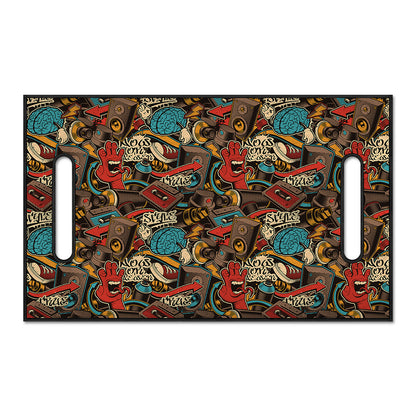 Retro Graffiti Pattern Print Golf Cart Seat Cover