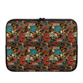 Retro Graffiti Pattern Print Laptop Sleeve
