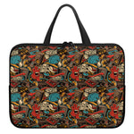 Retro Graffiti Pattern Print Laptop Sleeve With Handle