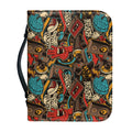 Retro Graffiti Pattern Print Leather Bible Cover