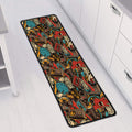 Retro Graffiti Pattern Print Long Kitchen Mat