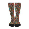 Retro Graffiti Pattern Print Long Socks