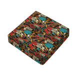 Retro Graffiti Pattern Print Outdoor Seat Cushion Cover