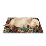 Retro Graffiti Pattern Print Pet Cooling Mat Cover