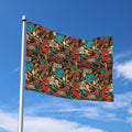 Retro Graffiti Pattern Print Polyester Flag