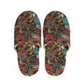 Retro Graffiti Pattern Print Slippers