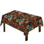 Retro Graffiti Pattern Print Tablecloth