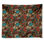 Retro Graffiti Pattern Print Tapestry