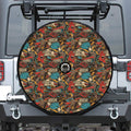 Retro Graffiti Pattern Print Tire Cover With Camera Hole