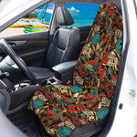 Retro Graffiti Pattern Print Waterproof Car Seat Cover