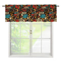 Retro Graffiti Pattern Print Window Valance