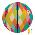 Retro Harlequin Pattern Print Basketball