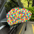 Retro Harlequin Pattern Print Car Side Mirror Covers