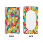 Retro Harlequin Pattern Print Changing Pad Cover