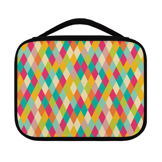 Retro Harlequin Pattern Print Classic Bible Case