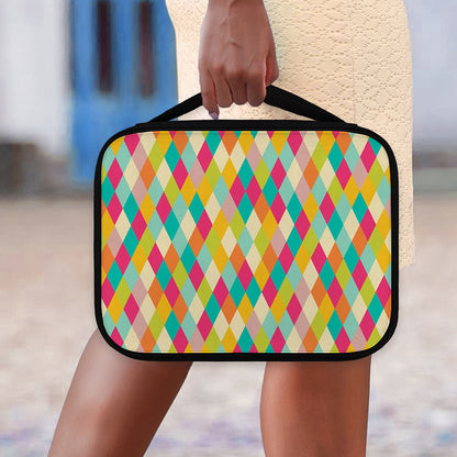 Retro Harlequin Pattern Print Classic Bible Case