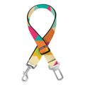 Retro Harlequin Pattern Print Dog Seat Belt