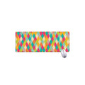Retro Harlequin Pattern Print Extended Mouse Pad