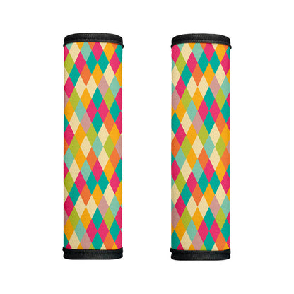 Retro Harlequin Pattern Print Handle Covers