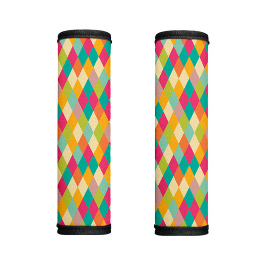 Retro Harlequin Pattern Print Handle Covers