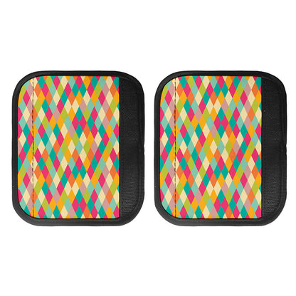Retro Harlequin Pattern Print Handle Covers