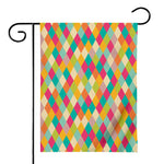 Retro Harlequin Pattern Print House Flag