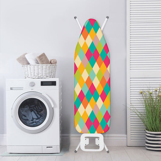 Retro Harlequin Pattern Print Ironing Board Cover
