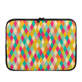 Retro Harlequin Pattern Print Laptop Sleeve
