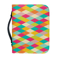 Retro Harlequin Pattern Print Leather Bible Cover