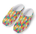 Retro Harlequin Pattern Print Mesh Casual Shoes