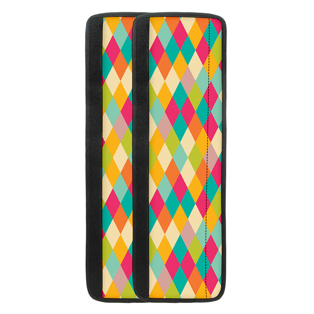 Retro Harlequin Pattern Print Refrigerator Handle Covers
