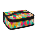 Retro Harlequin Pattern Print Small Lunch Bag