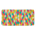 Retro Harlequin Pattern Print Towel