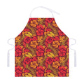 Retro Hawaiian Tropical Floral Print Adjustable Apron