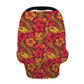 Retro Hawaiian Tropical Floral Print Baby Seat Cover