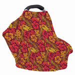 Retro Hawaiian Tropical Floral Print Baby Seat Cover