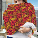 Retro Hawaiian Tropical Floral Print Baby Seat Cover