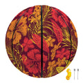 Retro Hawaiian Tropical Floral Print Basketball