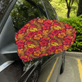 Retro Hawaiian Tropical Floral Print Car Side Mirror Covers