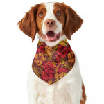 Retro Hawaiian Tropical Floral Print Dog Bandana