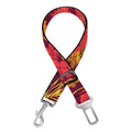 Retro Hawaiian Tropical Floral Print Dog Seat Belt