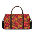 Retro Hawaiian Tropical Floral Print Duffel Bag