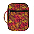 Retro Hawaiian Tropical Floral Print Front Pocket Bible Bag