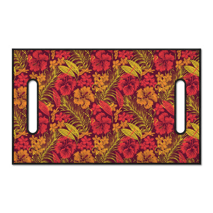 Retro Hawaiian Tropical Floral Print Golf Cart Seat Cover