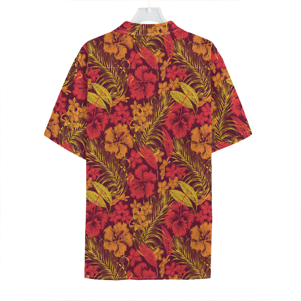 Retro Hawaiian Tropical Floral Print Hawaiian Shirt
