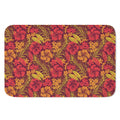 Retro Hawaiian Tropical Floral Print Indoor Door Mat