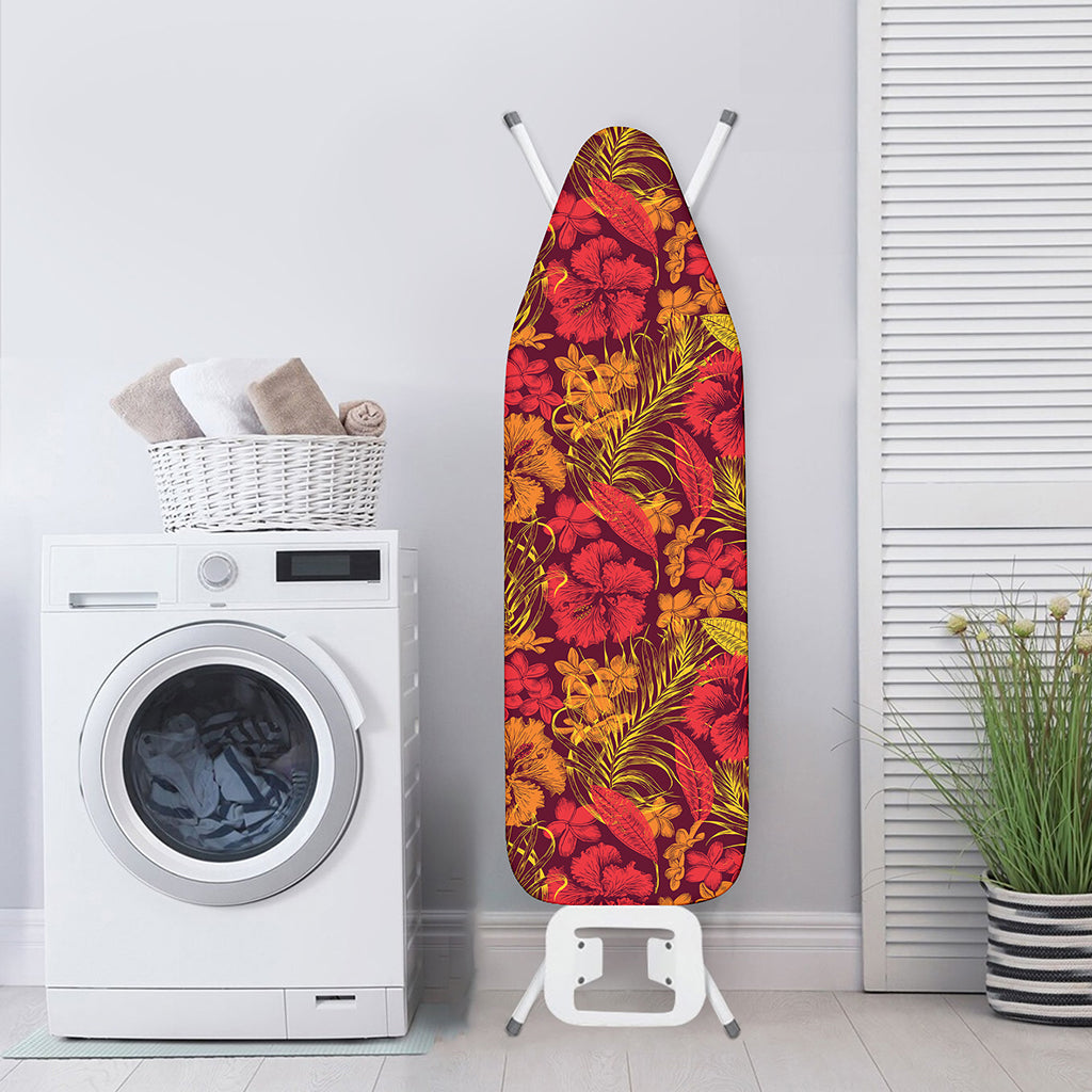 Retro Hawaiian Tropical Floral Print Ironing Board Cover