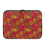 Retro Hawaiian Tropical Floral Print Laptop Sleeve