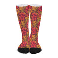 Retro Hawaiian Tropical Floral Print Long Socks